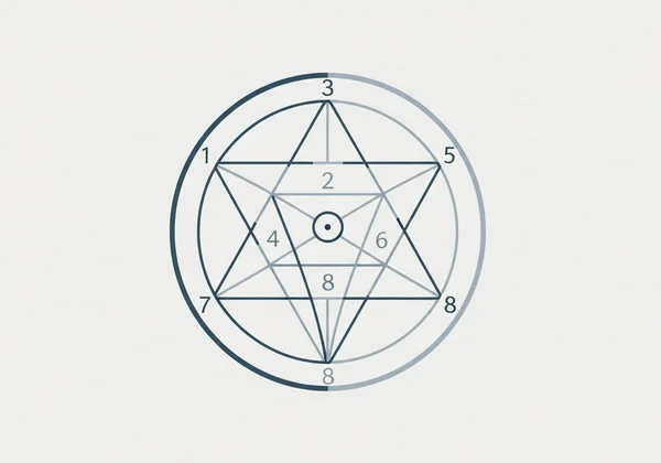A modern, clear diagram of the Enneagram symbol with 9 points.