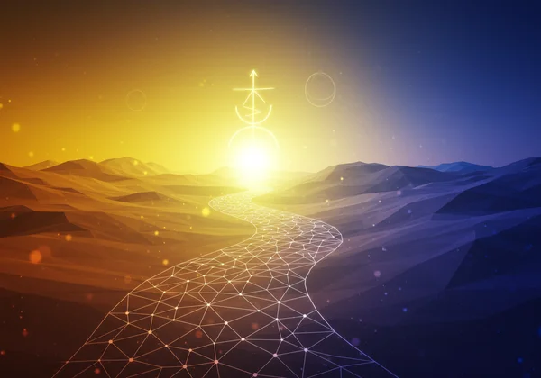A guiding light illuminating path of self-discovery