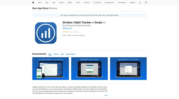 Strides: Goal & Habit Tracker (iOS)
