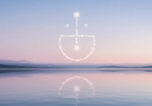 Adegan tenang dan harmoni yang melambangkan kedamaian dan kestabilan dalaman