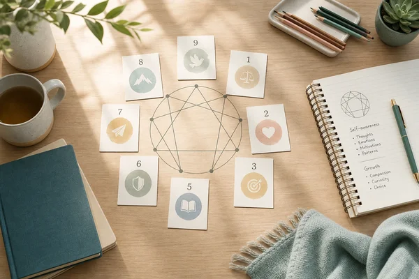 Enneagram typing map