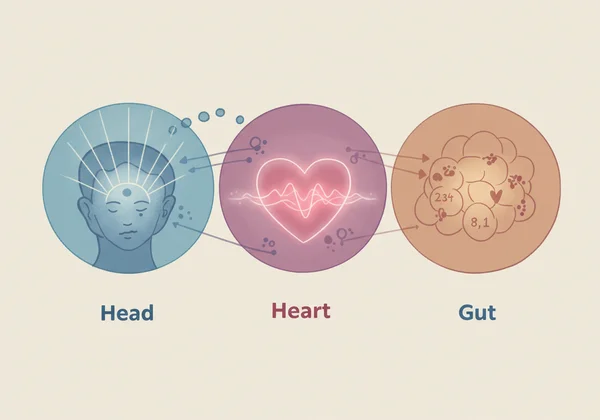 Visualizing Enneagram head, heart, gut centers