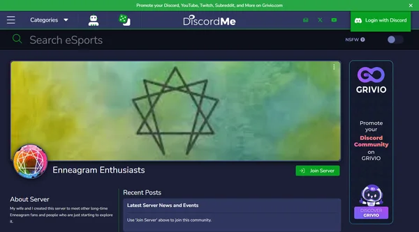 Discord de Entusiastas del Eneagrama