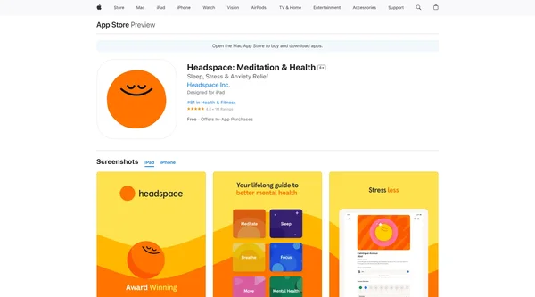 Headspace: Meditación y Salud (iOS/Android)